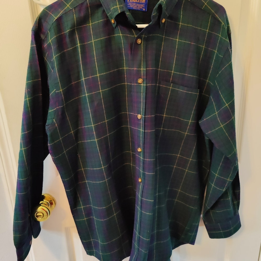 Sir Pendleton authentic tartan plaid wool M